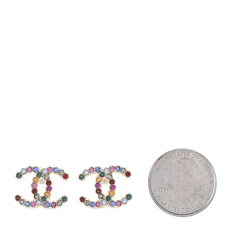 chanel earrings multicolor